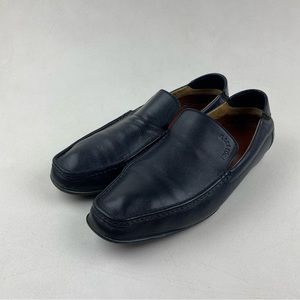 COPY - A. Testoni Suede Navy Leather Driving Loafers Men’s Size 12 Made in Italy